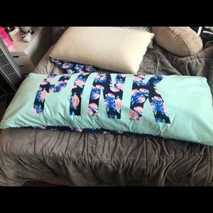 Vs pink floral body pillow